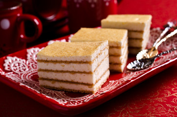 Cake with white cream