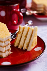 Cake with white cream