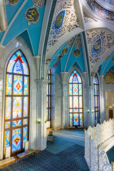 Fototapeta na wymiar KAZAN, RUSSIA - DECEMBER 01, 2014: Interiors of famous Qol Shari