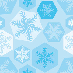 Christmas Snowflakes festive Pattern for Party and congratulation