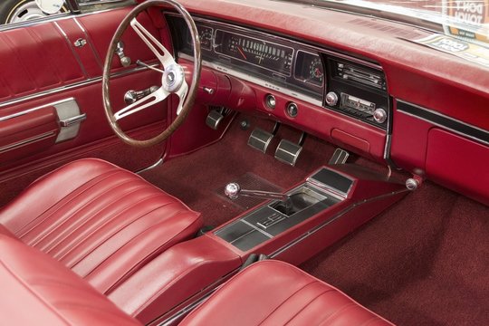 Classic Car Interior - Red Leather