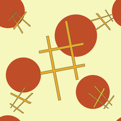 Decorative geometric pattern. Vector