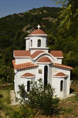 Fototapeta na wymiar Greece, orthodox chapel on Pelion Peninsula