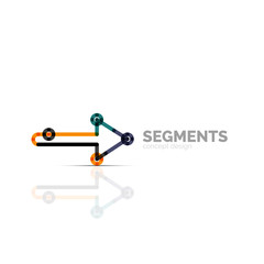 Arrow icon vector logo. Company branding element