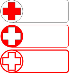 Three banners suitable for medical topics