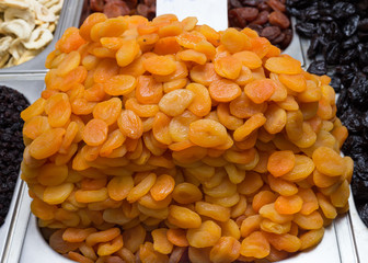 Heap of apricots. Pattern