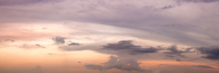 Sun rise and sun set background.Panoramic image.