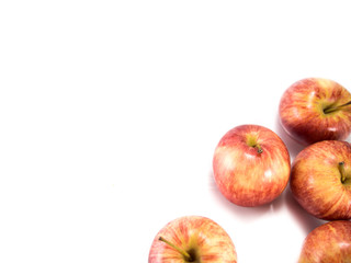 Isolated red apples
