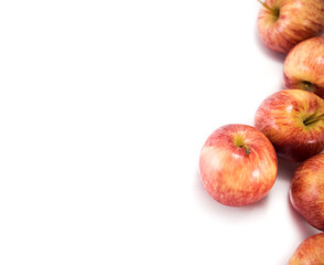 Isolated red apples