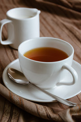 Cup of Tea and Milk for Tea Break.