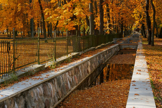 Autumn Park Kadriorg In Tallinn