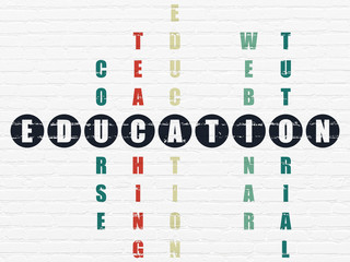Learning concept: Education in Crossword Puzzle