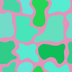 abstract vector chaotic spotted seamless pattern