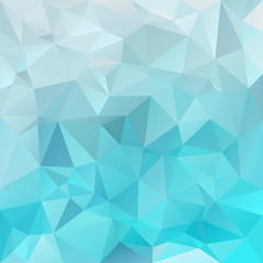 Fototapeta na wymiar vector polygon background with irregular tessellations pattern - triangular design in ice colors - blue