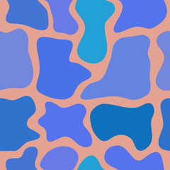 abstract vector chaotic spotted seamless pattern