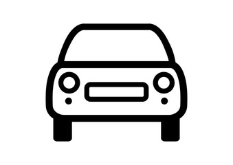 Car vector icon on white background