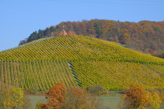 Weinberge rund um Oberschwarzach im Steigerwald, Landkreis Schwe