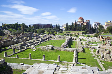 the ancient cemetery of Athens in Kerameikos Greece 