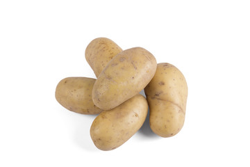 This is a bunch of real potatoes for cooking