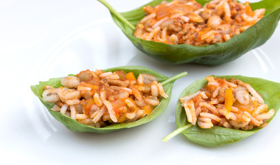  basil leaves / Tomato rice with basil leaves