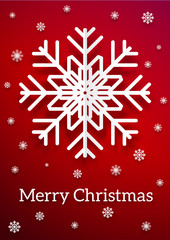 Christmas snowflake card