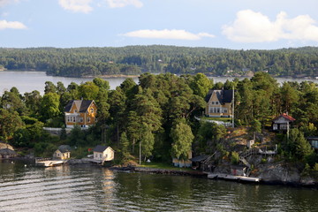 Fototapeta na wymiar Stockholm et son fjord