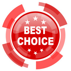best choice red glossy web icon
