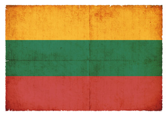 Grunge-Flagge Litauen