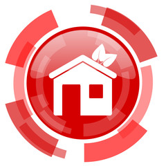 house red glossy web icon