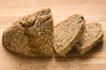  bread on wooden table