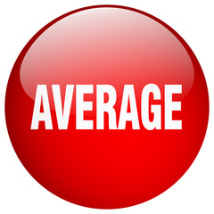 average red round gel isolated push button