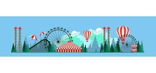 Amusement park poster