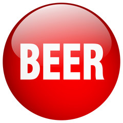 beer red round gel isolated push button