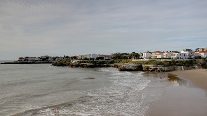Naklejka premium cote atlantique de Charente maritime, entre Royan et talmont sur gironde