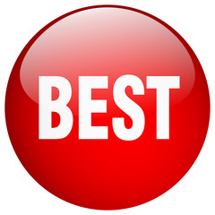 best red round gel isolated push button