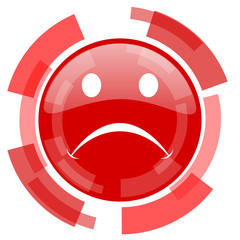 cry red glossy web icon