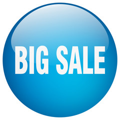 big sale blue round gel isolated push button