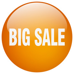 big sale orange round gel isolated push button