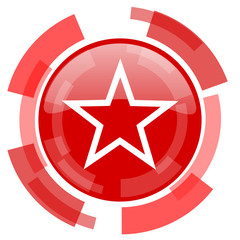 star red glossy web icon
