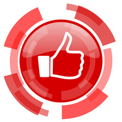 like red glossy web icon
