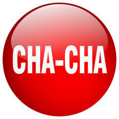 cha-cha red round gel isolated push button