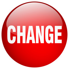 change red round gel isolated push button