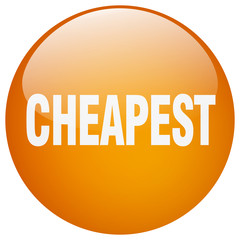 cheapest orange round gel isolated push button