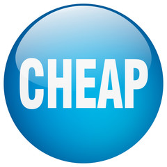 cheap blue round gel isolated push button