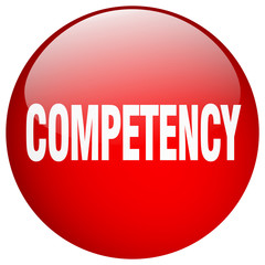 competency red round gel isolated push button