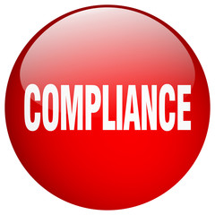 compliance red round gel isolated push button