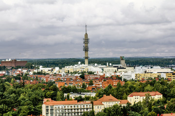 View of the TV tower and roof in Helsinki.Finland. © toshket