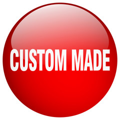 custom made red round gel isolated push button