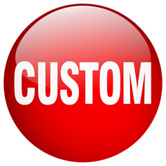 custom red round gel isolated push button