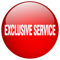 exclusive service red round gel isolated push button